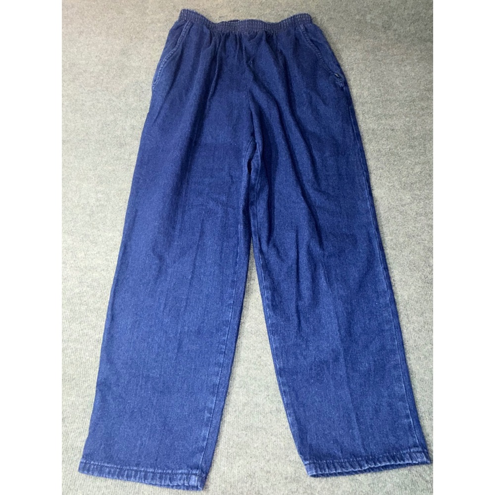 Chic Petite Jeans Women 18W Petite Blue NEW Comfort Collection Elastic Waist VTG
